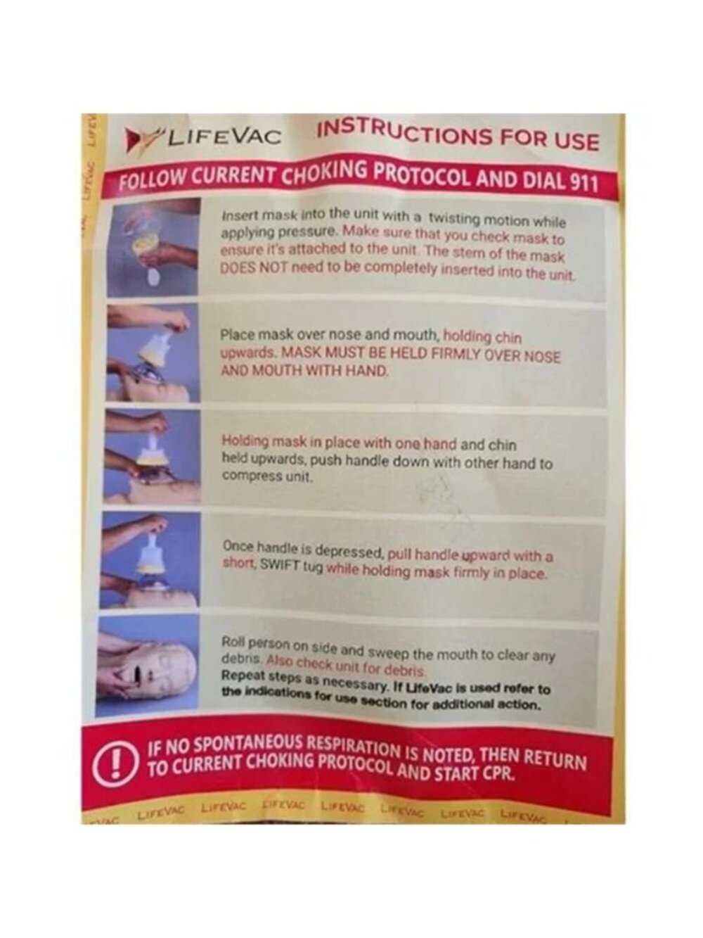 2 Packs LifeVac Blue Travel Kit - Portable Suction Rescue Device First Aid NEW - Picture 5 of 5